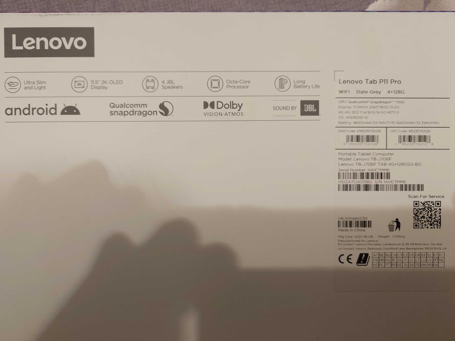 Tableta Lenovo Tab P11 Pro, octa-core, display OLED 11.5"