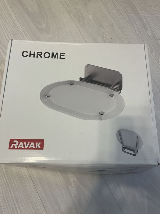 Scaunel rabatabil cabine dus Ravak Chrome Inox