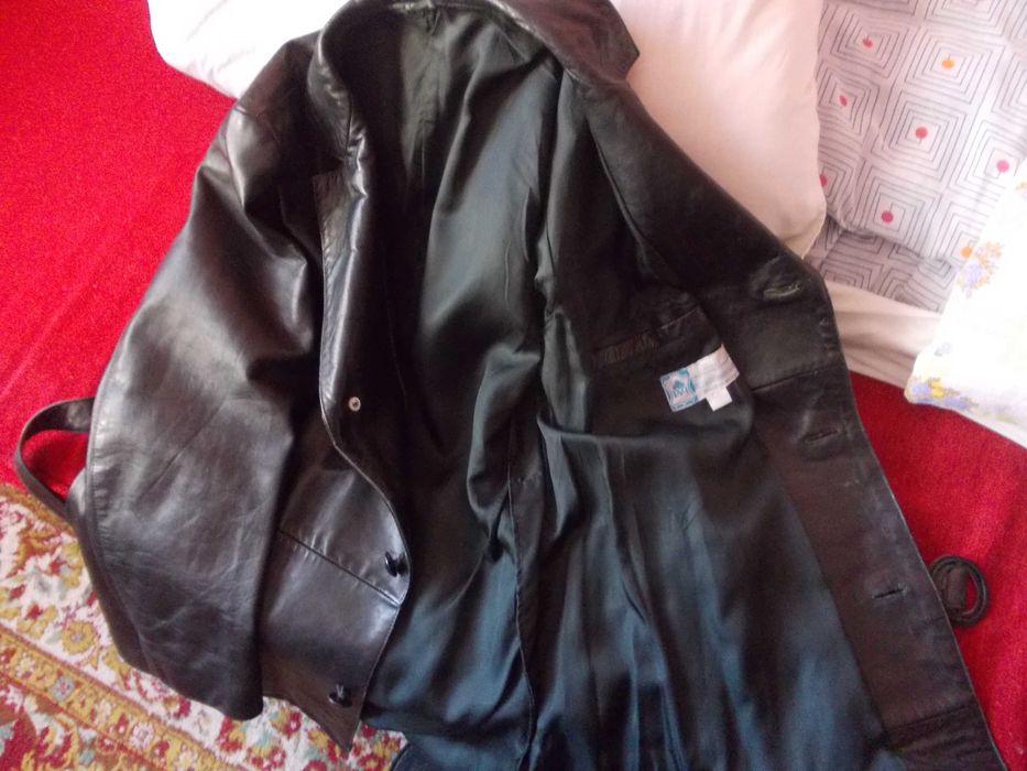 Haina barbateasca din piele naturala Mongolia,marimea 52