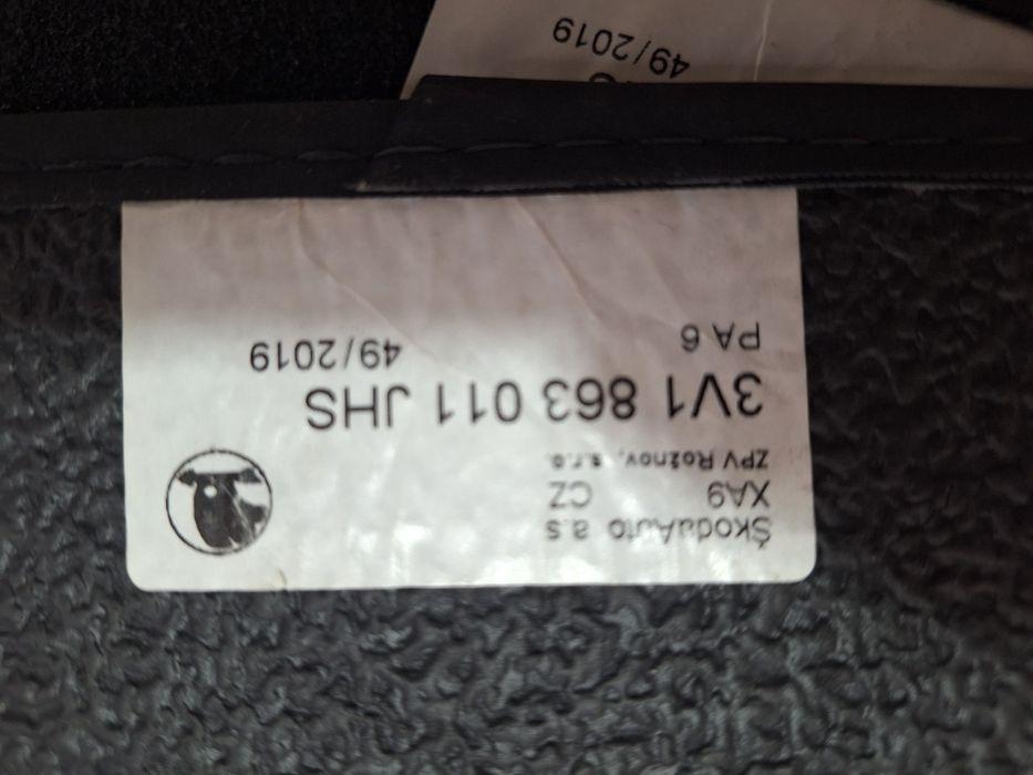 Covorase, presuri originale Skoda Superb III