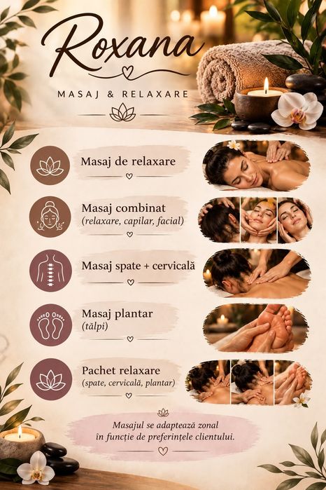 Masaj de relaxare EXCLUSIV DOAMNELOR !!!