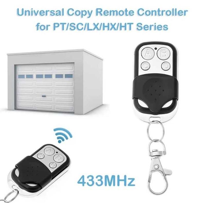 Универсалнo дистанционнo за гараж, портал и бариера / 433MHz 433.92MHz / 270-868MHz || Fixed / Learning / Rolling Code