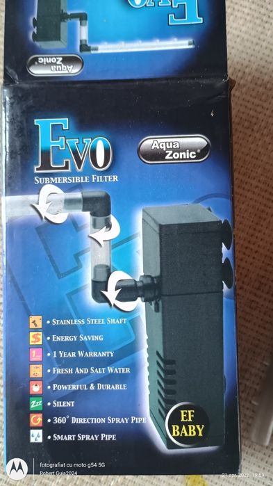 Filtru intern Aquazonic,Evo baby