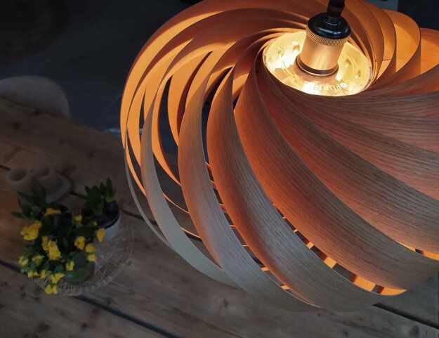 светильники из натурального дерева