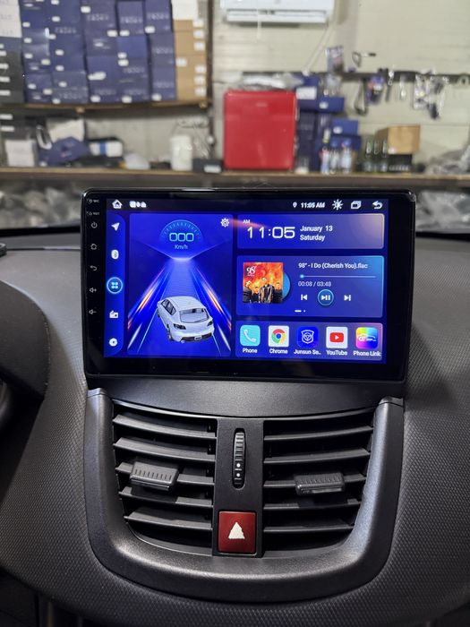 Navigatie Android 14 Peugeot 207 Carplay Android Auto