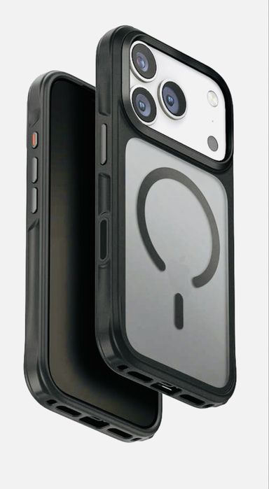 Nou Husa  iphone 17 pro Premium Uniq Veren Hybrid Negru Mat