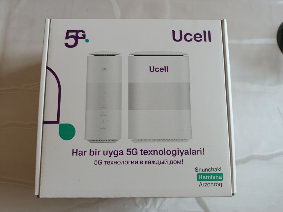 Ucell 5G router ZTE 5GB