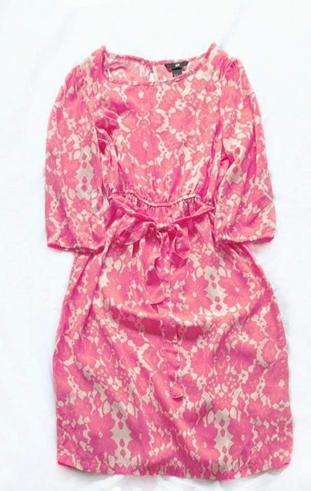 Rochie roz floral H&M