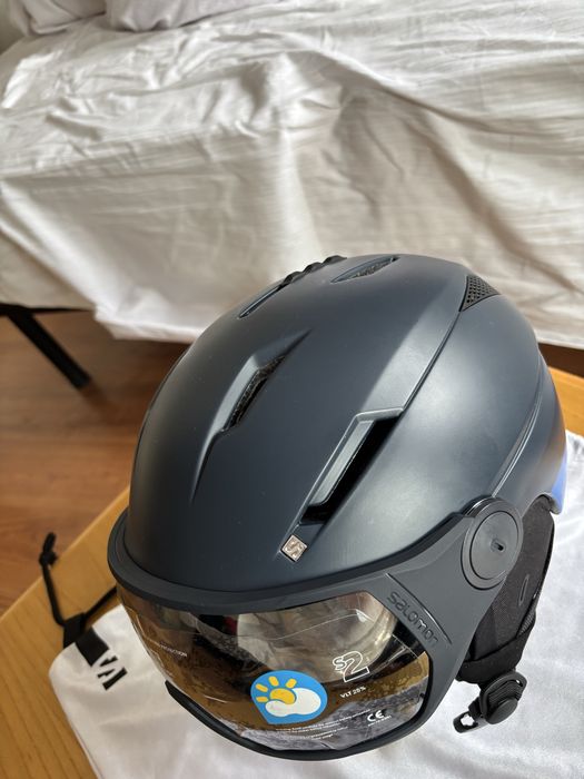 Casca de schi pentru barbati cu viziera Salomon Pioneer Visor M