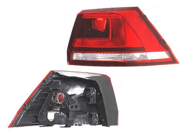 Stop spate lampa Volkswagen Golf 7 5k, 10.2012-03.2017, spate, Dreapta, Combi Variant, partea exterioara; W21W+WY21W; fumuriu; fara suport bec, TYC
