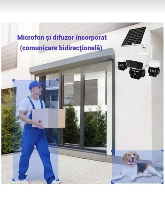 Camera supraveghere  cu panou solar