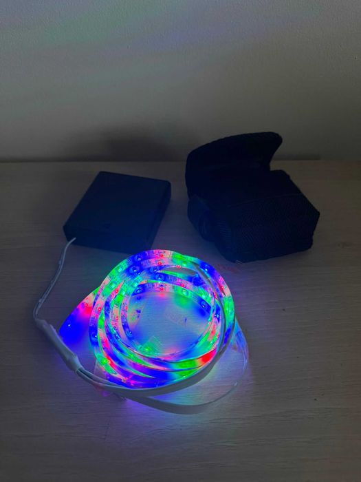 Lumini LED RGB pentru bicicletă Dancra – Kit nou cu husă