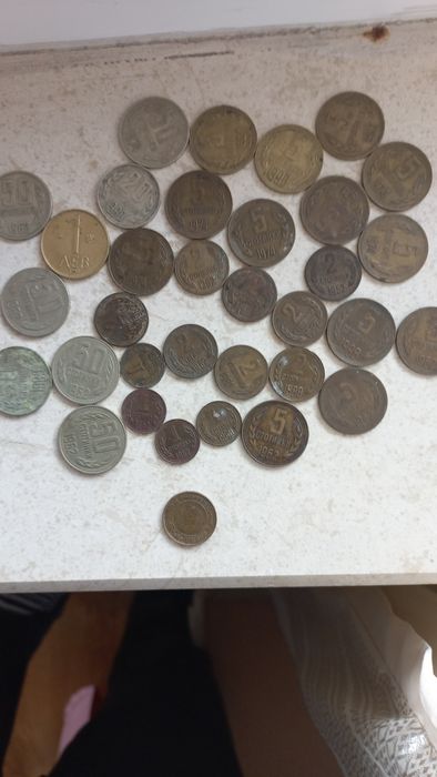 Монети 1,2,5,20,50 стотинки