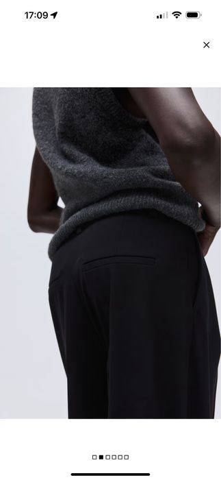 Черен елегантен дамски панталон HM