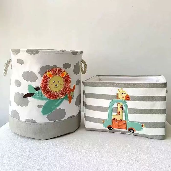 Комплект корзина для игрушек и белья