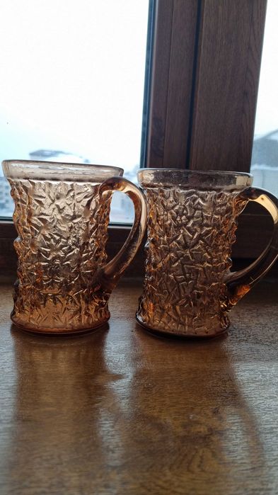 Кружки "Кора", карамельное стекло