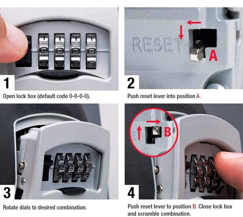 Кутия за Ключове Код МЕТАЛНА сейф вила къща за гости под наем нощувки