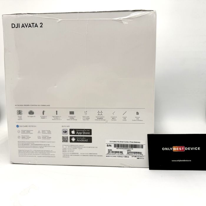 Drona DJI Avata 2 Fly Smart Combo 3 baterii