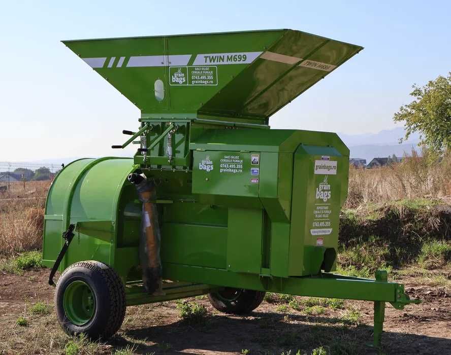 Moara crimping 4 valturi - incarcare pasta porumb in SILOBAG