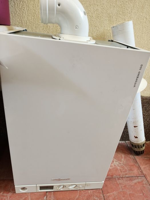 Centrala pe gaz Viessmann vitoped 100 in parametri normali de funcționare.