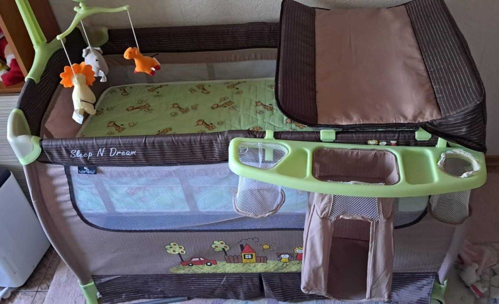 Бебешка кошара Lorelli Sleep N Dream 2 нива + матрак подарък