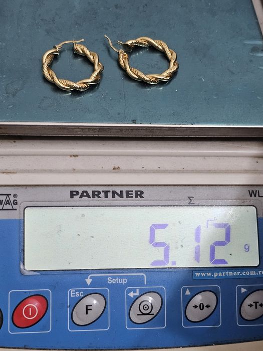 Cercei aur 14 ka