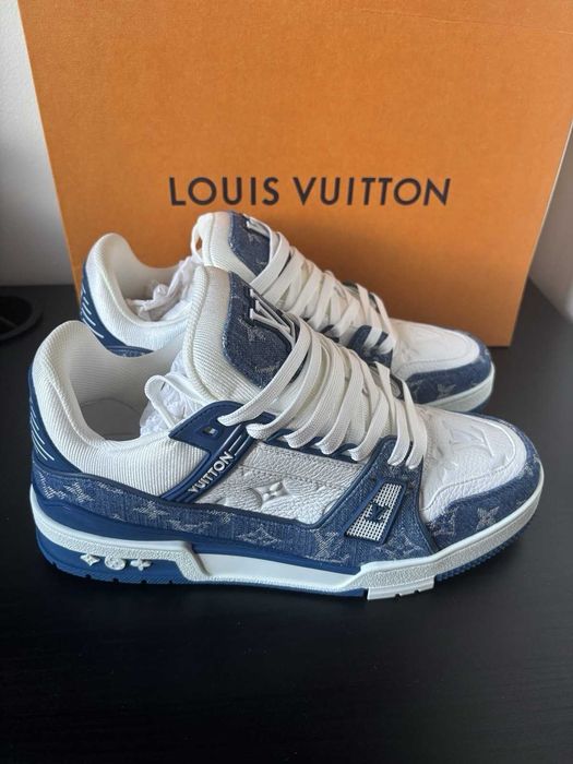 #EDITIE LIMITATĂ# Louis Vuitton LV Trainers Blue Verificare Colet