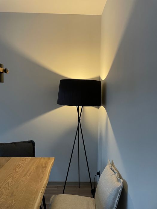 НОВА Wolfram studio стояща лампа, H 180 см, D 65 см, цвят тъмнокафяво