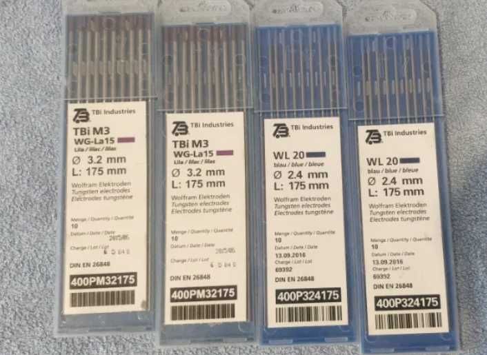 Electrozi wolfram (tungsten) sudura TIG cu argon