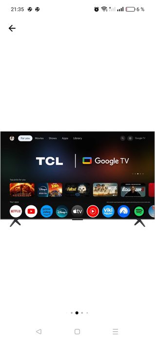 Televizor TCL QD-MiniLed 55C6K, 139 cm, Smart Google TV, 4K Ultra HD