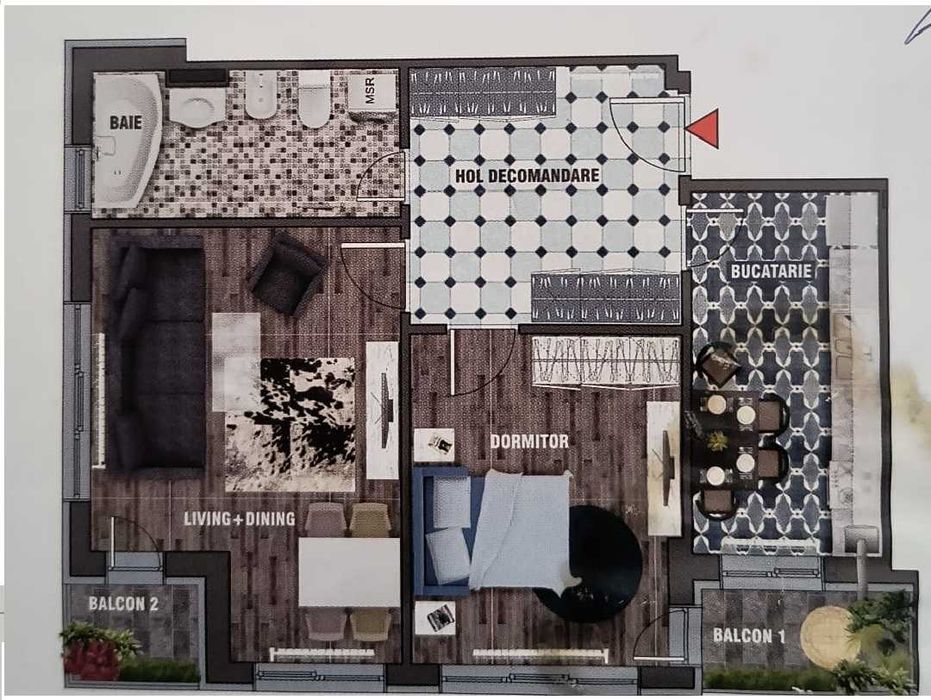 Proprietar, vând 2 Camere Premium 64mp,Tavan Înalt .