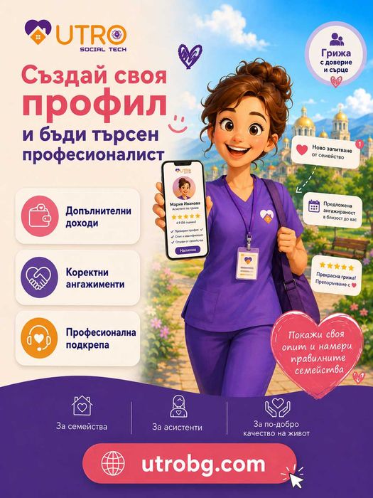 Намери болногледач или личен асистент