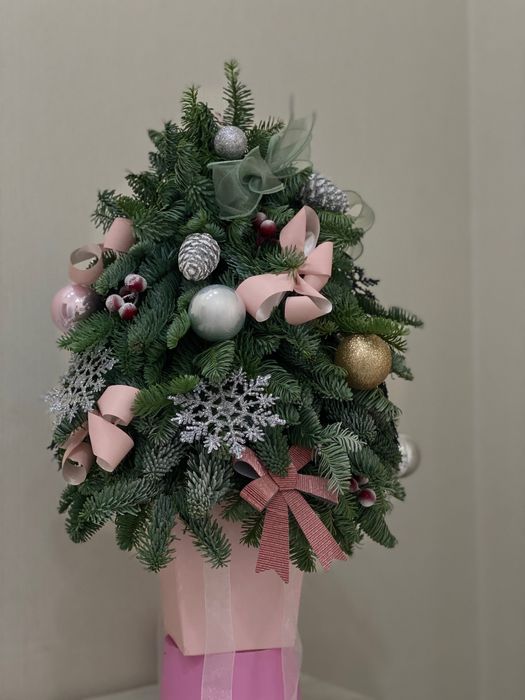 Живая ель, композиции из ели