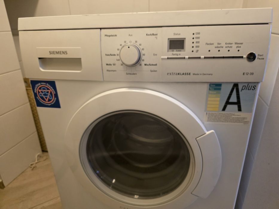 Пералня Siemens extraKLASSE E12-39 – Немско качество, 1200 об/мин