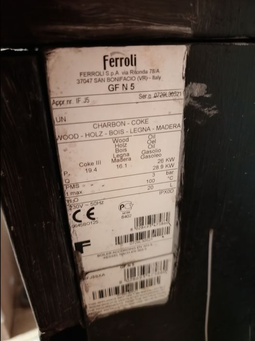 Centrala Ferroli 5 elementi