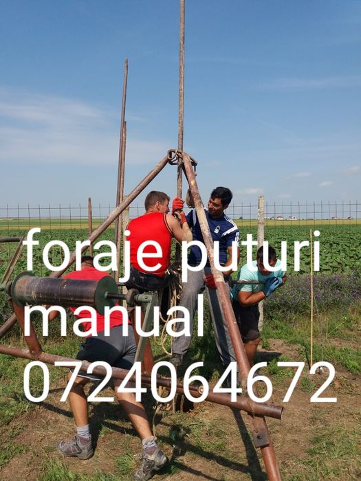 Lucrari foraje puturi manual