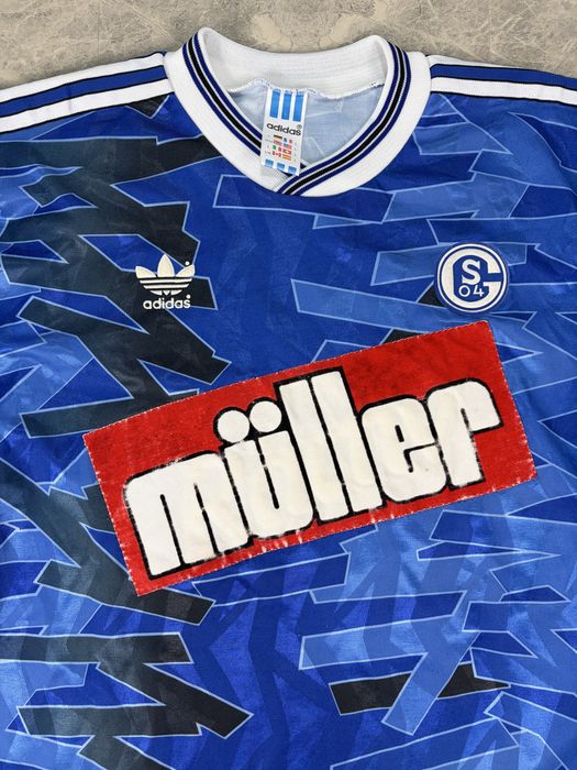 Tricou de Colecție FC Schalke 04 (1992-1994) – Adidas Original, Made in UK