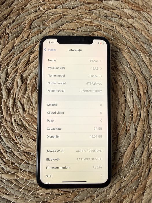 Iphone xs silver 64gb Neverlock Baterie 84%