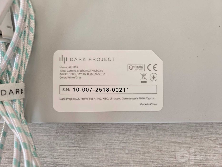 Механическая клавиатура Dark Project Alu87A