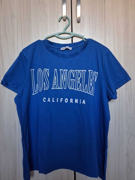 Кралскосиня тениска FB Sister с надпис Los Angeles, размер XL