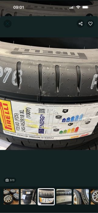Jante Vara NOI Bmw Seria 5 F10 LCI Facelift senz 245 45 18 PIRELLI ZERO NOI DOT 2025