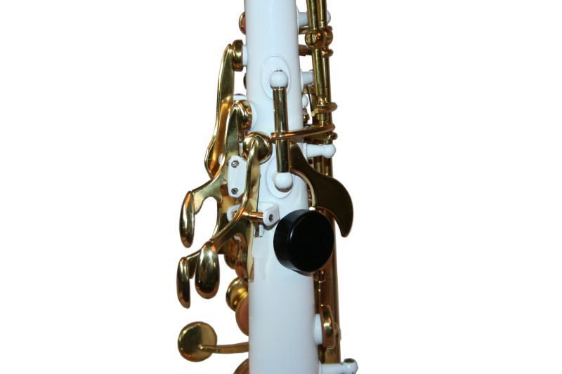 Saxofon Sopran NOU Karl Glaser Saxophone drept Si b ALB+Auriu