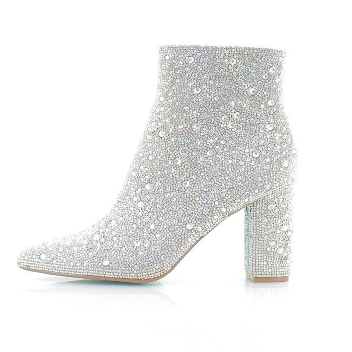 Эксклюзивные ботильоны «Betsey Johnson» (Model: Cady Silver)