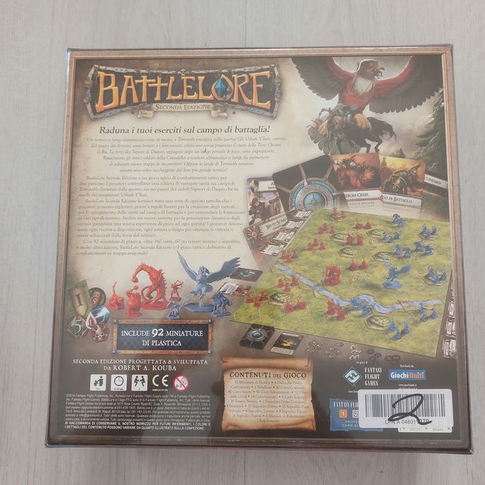 Чисто нова настолна игра Battlelore (Second Edition) – Италианско издание (Фабрично запечатана)