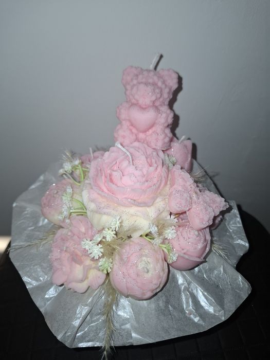 Buchete de flori din ceara de soia, parfumate  !