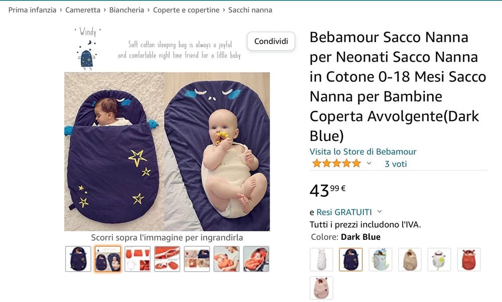 Зимно бебешко чувалче-гнездо Bebamour