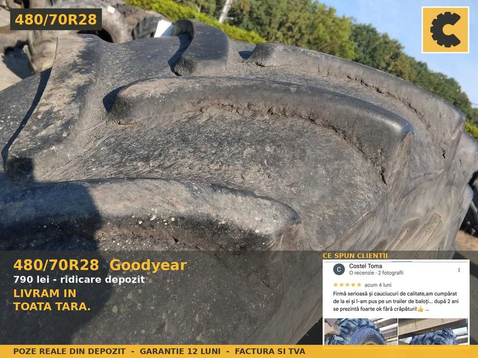 Cauciucuri 480/70R28 Goodyear Anvelope Tractor Fata SH REDUS Garantie