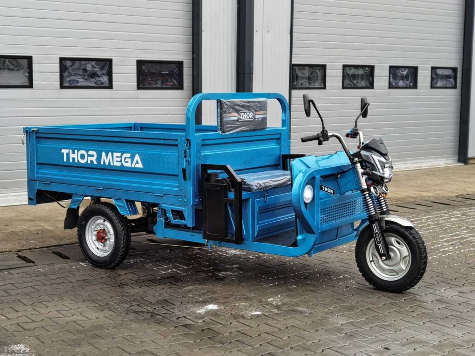 THOR MEGA 1000 KG triciclu electric nou 1500 W Agramix tuk-tuk