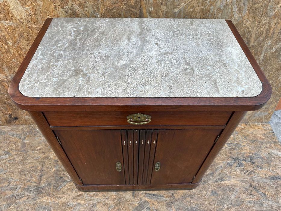 Dulap cu Vitrina ArtDeco interbelica anii '40; Biblioteca; Bufet