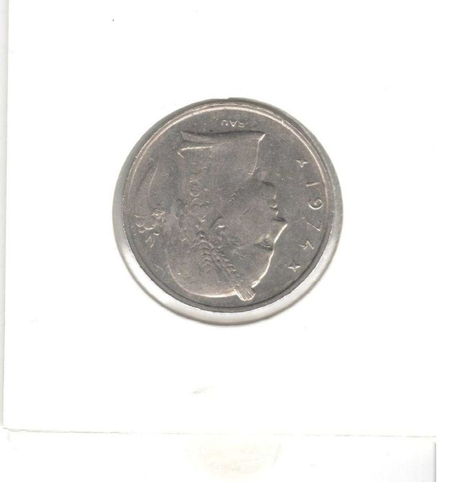 Belgium-5 Francs-1974-KM# 134-Baudouin I, French text